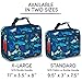 LONECONE Kids' Insulated Lunch Box - Cute Patterns for Boys and Girls, Shark Bite, Standard with Buckle