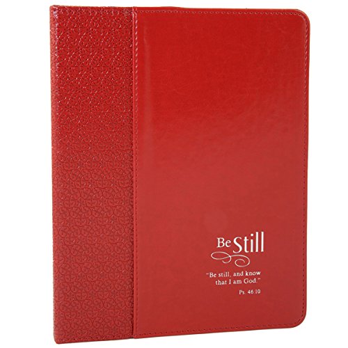 Red "Be Still" Inspirational Tablet Case / Cover - Psalm 46:10