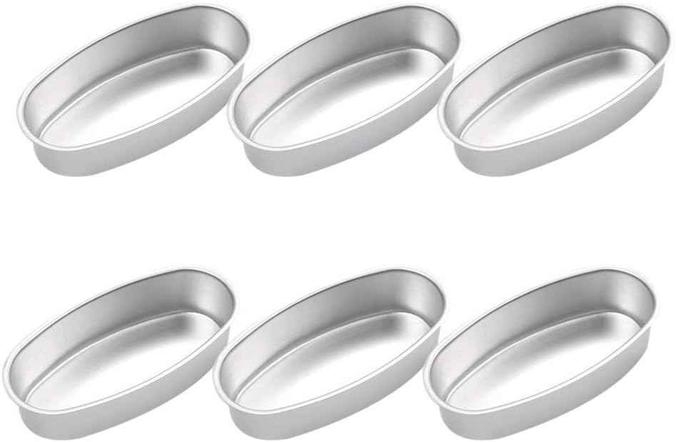 Andifany 6 Pcs Oval Bread Loaf Pan Cake Homemade Cheesecake