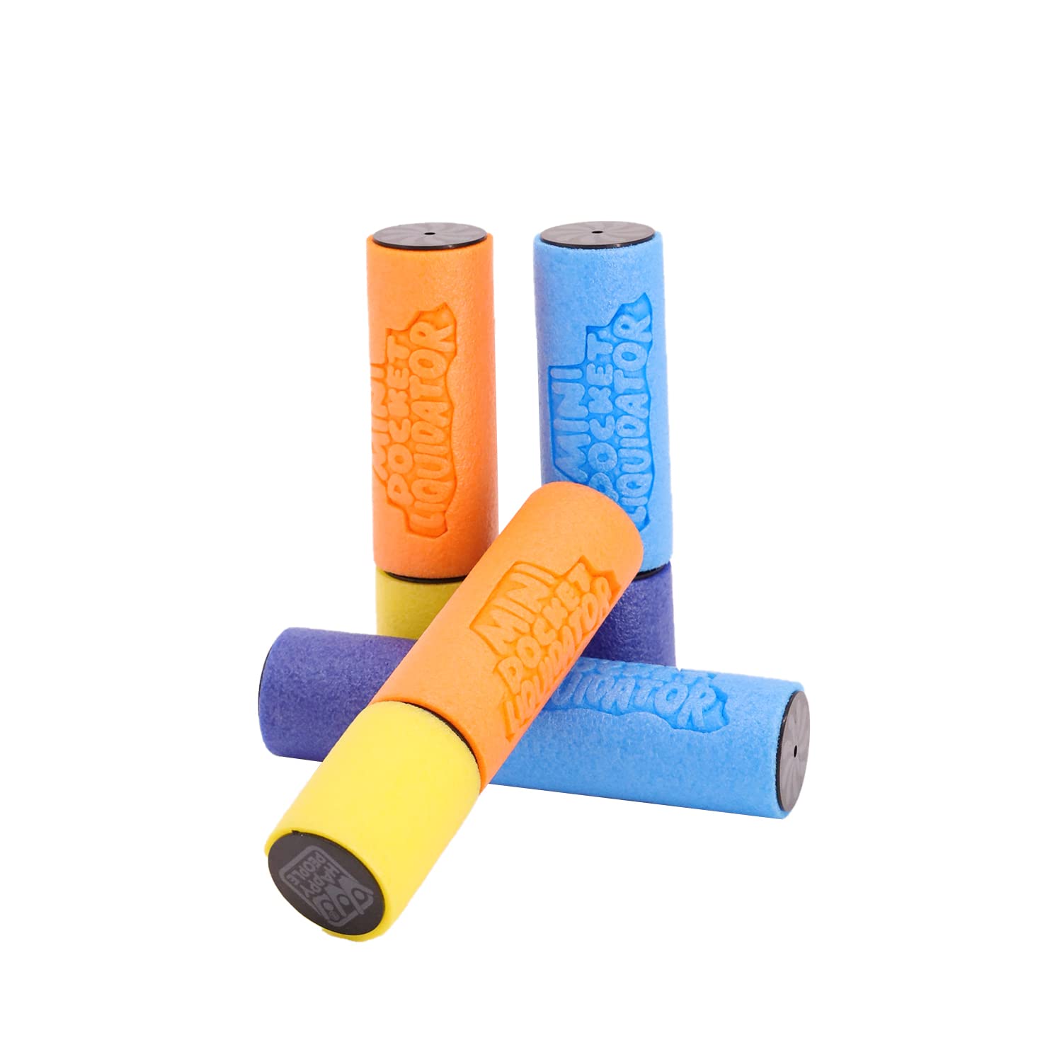 4 Foam Aqua Blasters - Water Pump Action Squirter Pistols, 13cm, Great Fun Summer Game for Kids & Adults