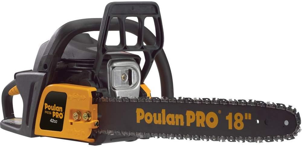 Poulan Pro 967185102 PP4218A 42cc Assembled Chainsaw with Case, 18-Inch