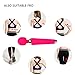 Wand Massager Waterproof with 10 Powerful Multi Speed Strong Vibration Patterns, Rechargeable Magic Body Electric Handheld Massager for Muscle Aches and Sports Recovery (Pink)