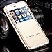 For iPhone 6 6s Case, FLOVEME [View Window] [Smart Slide Free Answer] Premium Slim Fit PU Leather Flip Pouch Polio Holder Cover for Apple iPhone 6 6s 4.7 inch - Gold
