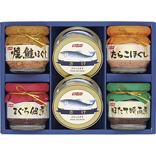 Amazon お中元 のし付き ニッスイ さけ缶詰 びん詰 Bs 30 人気
