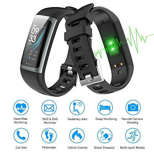 WELTEAYO Fitness Tracker Activity Tracker Fitness Watch Heart Rate Sleep Monitor Waterproof Smart Bracelet Bluetooth Pedometer Wristband Smart Watch for Android and IOS