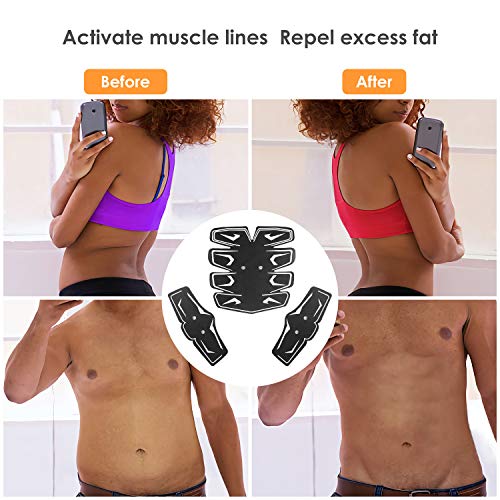 UNOSEKS Pro Abs Muscle Stimulator with Remote Control, Smart Muscle Training Abdominal Toning Belt, RoHS and CE Certified, for Abdomen,Arm,Leg for Men Women at Home or Office