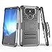 LG G6 Case, TILL [Knight Armor] [Gray] Heavy Duty Full-Body Rugged Holster Resilient Armor Case [Belt Swivel Clip][Kickstand] Defender Combo Cover Shell for LG G6