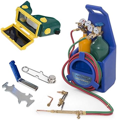 Portable Twin Tote Oxygen Acetylene Tank Style Welding Cutting Torch Start Kit