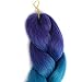 Ding Dian Synthetic Braiding Hair Extensions Kanekalon Hair Ombre Twist Braiding Hair High Temperature Hair Extensions 5Pcs/Lot 100g/Pc 24