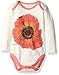 Burt's Bees Baby Baby Girls' Organic Long Sleeve Bodysuit, Eggshell, 24 Months