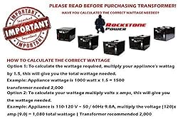 ROCKSTONE POWER 2000 Watt Voltage Converter