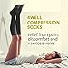 Black Compression Socks for Women, Men, Nurses, Travel, Pregnancy - Knee High Pressure Support Socks Graduated 20-30 mmHg. Ultimate Quality. (S/M (US Shoe Women 5.5-8.5 / Men 5-9)) (Black)