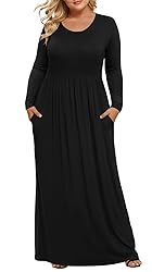 LONGYUAN Plus Size Dresses for Curvy Women Maxi