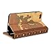 GMYLE iPhone 6 Plus Case, Book Case Vintage for iPhone 6 Plus (5.5 Display) - World Map Pattern PU Leather Stand Case Cover