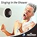 Abco Tech Water Resistant Wireless Bluetooth Shower Speaker with Suction Cup and Hands-Free Speakerphone, Black