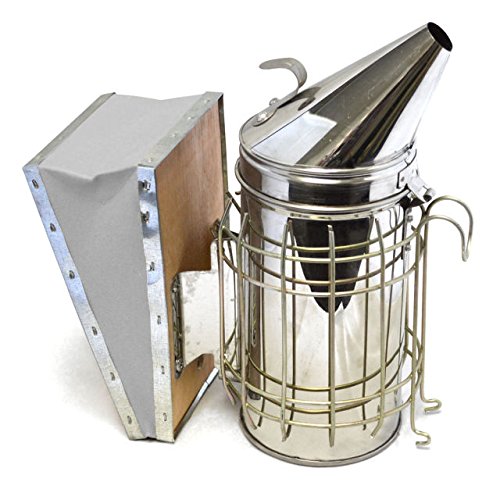 Magic skin Commercial Grade Bee Smoker Stainless Steel with Heat Shield