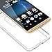 ZTE Axon 7 Clear Case, CoverON [ClearGuard Series] Hard Clear Back Cover with Flexible TPU Bumpers Slim Fit Phone Cover Case for ZTE Axon 7 - Clear