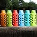 Aquasana AQ-6006-RED 18-Ounce Glass Water Bottle with Silicone Sleeve, Red
