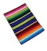 El Paso Designs Mexican Yoga Blanket - 51 x 74 inches - Colorful Studio Mexican Falsa Blanket - Ideal for Yoga, Camping, Picnic, Beach Blanket, Bedding, Home Decor Soft Woven