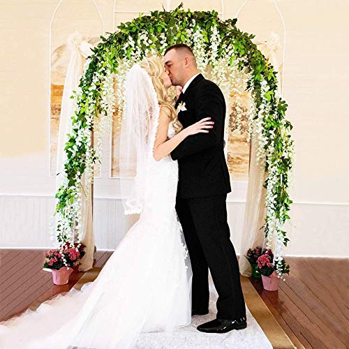 HLMBQ Rosenbogen Metall Torbogen,Gartenbogen Pergola Rankhilfe Rankgitter Spalier,Rankbogen Pforte,Gartendeko… – Bild 4