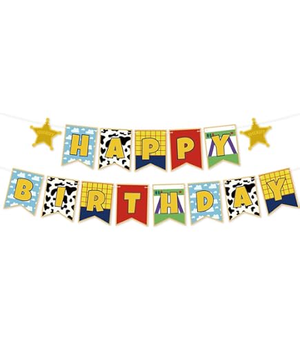 Toy Story 4 Jumbo Add-an-Age Birthday Banner - 25-Piece Woody Themed Party Decoration