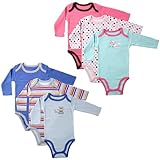 Luvable Friends Long Sleeve Bodysuits 3 Pack