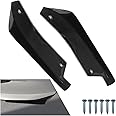 2PCS Universal Car Rear Bumper Lip Splitter Canard Diffuser - Side Fin Fenders Skirt Protector Exterior Decoration Trim for Car (Black)