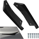 LAINLOY Universal Car Rear Bumper Lip Splitter Canard Diffuser, Black | 2PCS Side Fin Fenders Skirt Protector Exterior Decoration Trim for Car