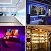 Music LED Strip Lights 6.6FT/2M 5V USB Powered Light Strip 5050 RGB Light Color Changing with Music IP65 Waterproof LED String Lights Kit with IR Controller by DotStone