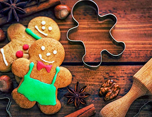 Christmas Cookie Cutters - Xmas/Holiday/Wonderland Party Supplies/Favors - Snowflakes/Gingerbread Man
