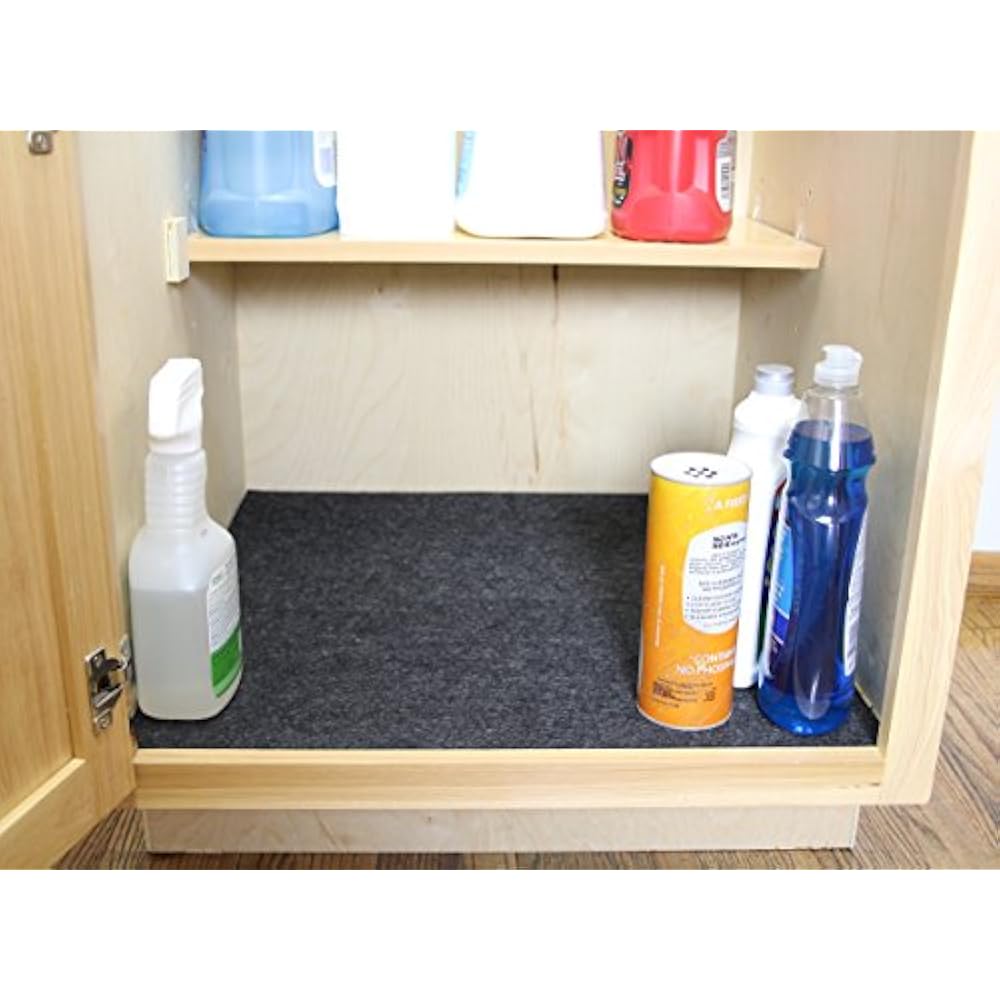 - Under The Sink Mat, Premium Shelf Liner, Cabinet ...