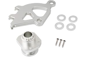 WENJTP Silver Firewall Adjuster & Triple Hook Clutch Quadrant Kit Compatible with Ford Mustang 1979-2004 3004-13（Silver）