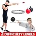 Speed Boxing Ball Reflex Fight Ball with Headband | Training Reaction Ball on String Punching Focus Punch Head Band Trainer Hand Eye Cap Hat Kit Set Bundle Adult Kids by POAGL