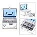 AZDENT Combination Lock Box for Medication Compartments Medicine Storage Box First Aid Box Blue