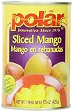 MW Polar Canned Fruit, Sliced Mango, 15 Ounce