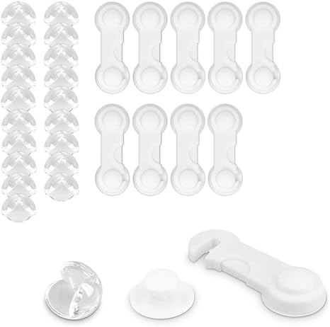 Navaris - Set de seguridad con protección para puertas (20 protectores