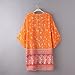 Lookatool Women Boho National Printed Chiffon Shawl Kimono Cardigan Tops Blouse