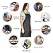 UNISI Cross Back Aprons for Women, Apron Artist Overall, Bulk Aprons Adult Apron, Work Apron, Black Aprons, Gifts for Grilfriend, Craft Cotton, Adjustable M to XXXL (Black)