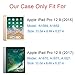 Coralov Case for iPad Pro 12.9 Inch 2017/2015 with Pencil Holder - Lightweight Soft TPU Back Cover and Trifold Stand with Auto Sleep/Wake,Protective for iPad Pro 12.9 Inch(1st & 2nd Gen) Blue