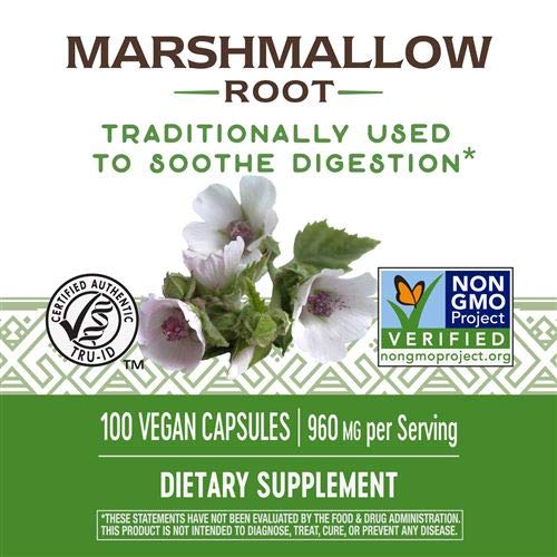 Nature's Way Marshmallow Root 480 mg, 100 Capsules, Pack of 2 Pricepulse