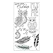 Sizzix 661141 Owl & Feathers Stamps by Jen Long, Clear