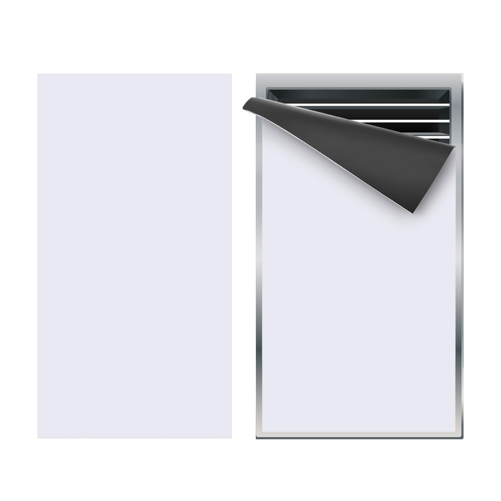 PATIKIL 11.75"x6.25" Magnetic Vent Cover, Floor Wall Air Registers Cover High Strength Magnetic Vent Blocker for Home RV HVAC Fireplace Furnace, White