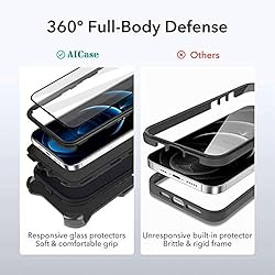 iPhone 12 Pro Max Case with Two Screen Protector 3
