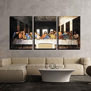 The Last Supper by Da Vinci - 3 Panel Canvas Print