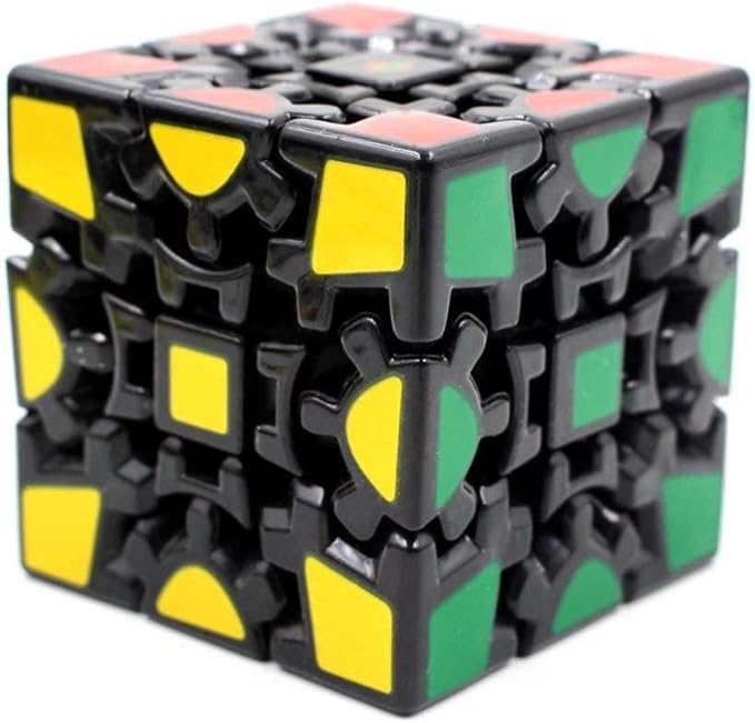 TFPS 3x3 Black Base Magic Gear 3D Puzzle Gear Speed Cube