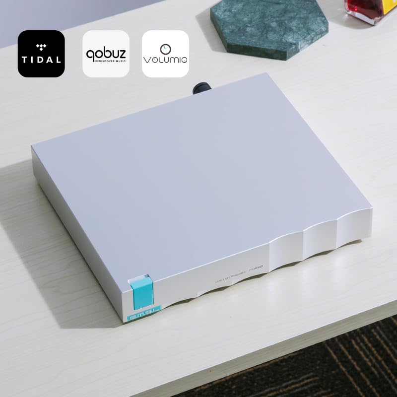 SMSL N100 Hi Res Streaming Player|USB 3.0/2.0×3+LAN/WiFi Multi Interface|MQA Decoding|Supports Tidal/QOBUZ/AirPlay/DLNA/ROON|Can be Directly Connected to CD Drive/Hard Drive
