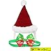 Adorable Cute Cat Dog Christmas Santa Hat and Bow Tie Collar for Cats Kitten Puppy Small Pets, Red and White