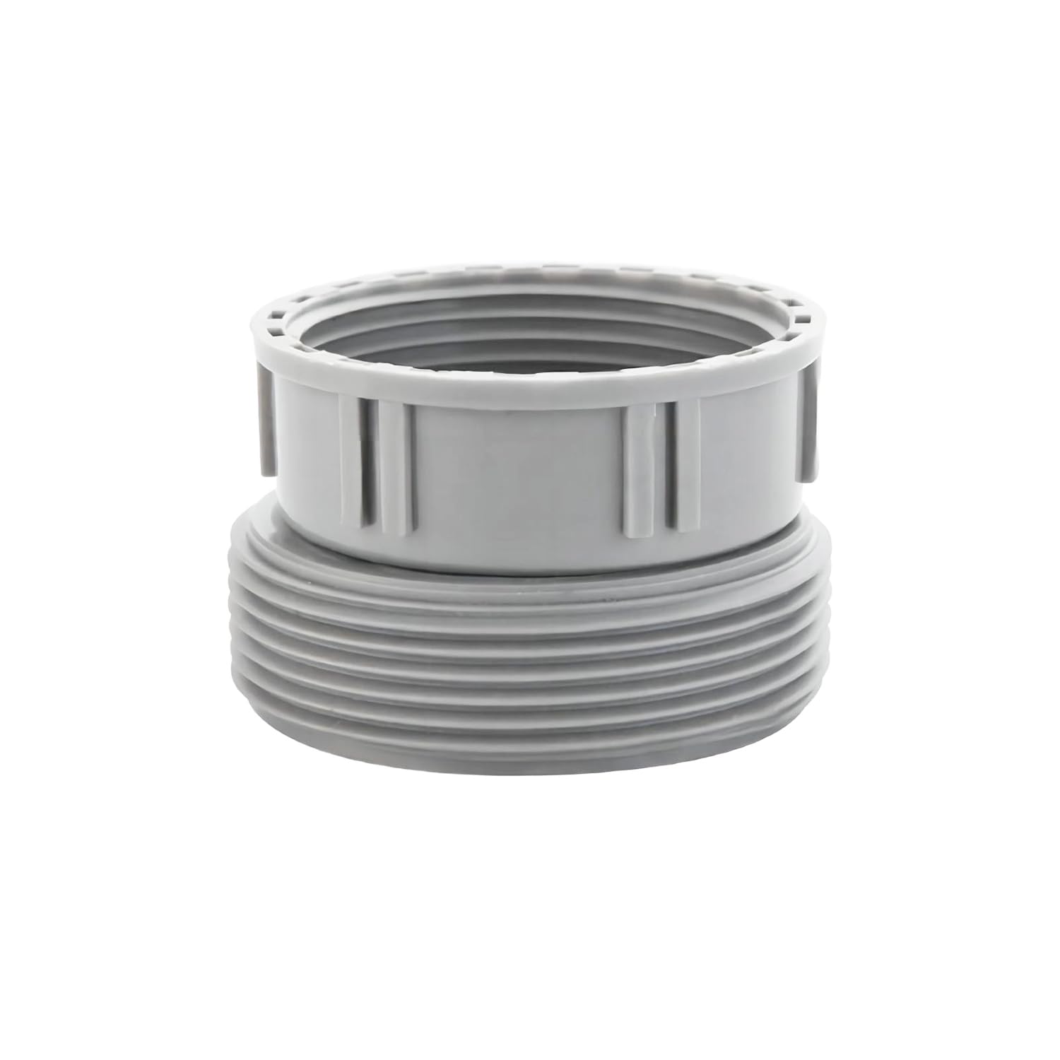 Qrity 1PCS Kitchen Sink Waste Pipe Fitting 45mm Female Thread to 58mm Male Thread Plastic Reducer Adapter for Odour Traps Siphon