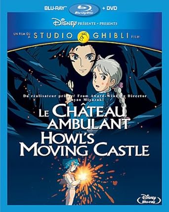 Amazon Com Howl S Moving Castle Blu Ray Jean Simmons Christian Bale Lauren Bacall Blythe Danner Billy Crystal Emily Mortimer Liliana Mumy Josh Hutcherson Hayao Miyazaki From The Novel By Diana Wynne Jones Screenplay By