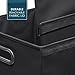 Sorbus Laundry Hamper with Lid Closure – Foldable Double Sorter Detachable Cover and Divider, Built-in Handles for Easy Transport, Black